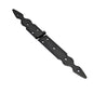 1 Pc x 150+200 mm Backflap Hinge Black, Retro Steel Back Flap Hinges, Weather Resistant, Rust Proof Powder Coating, Strap Hinges