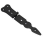 Pack of 1 x 150 mm Narrow T-Hinge Black, Retro Steel Tee Hinges, Weather Resistant, Rust Proof Powder Coating, T Strap Hinges