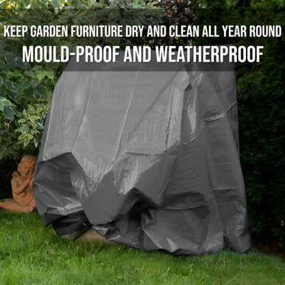 10 x 12 m Tarpaulin Cover - Grey 200GSM - Waterproof, Frost-Resistant, UV Protection, Multipurpose, Groundsheet